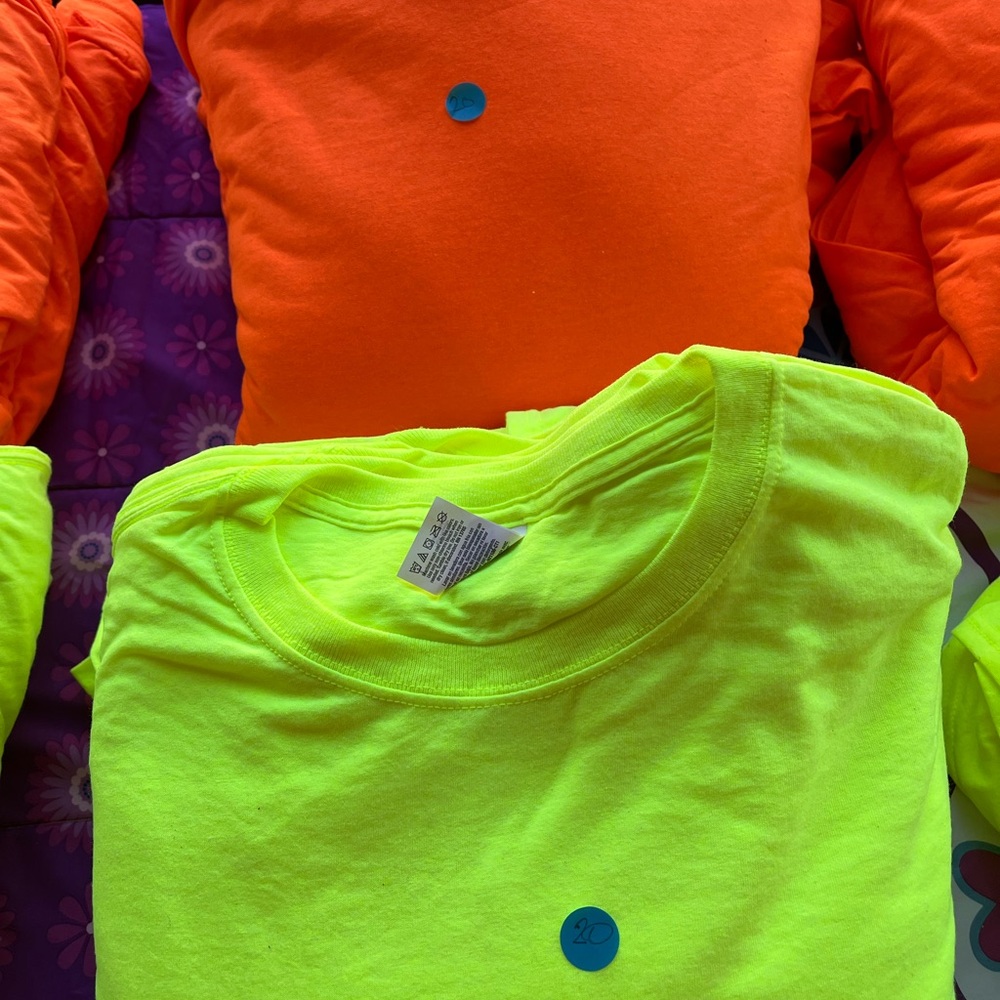 Bright Neon Orange Shirt- New